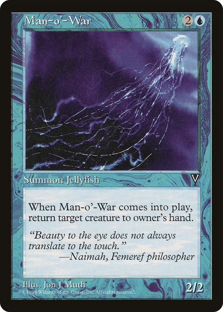 Man-o'-War — Visions — Magic: The Gathering