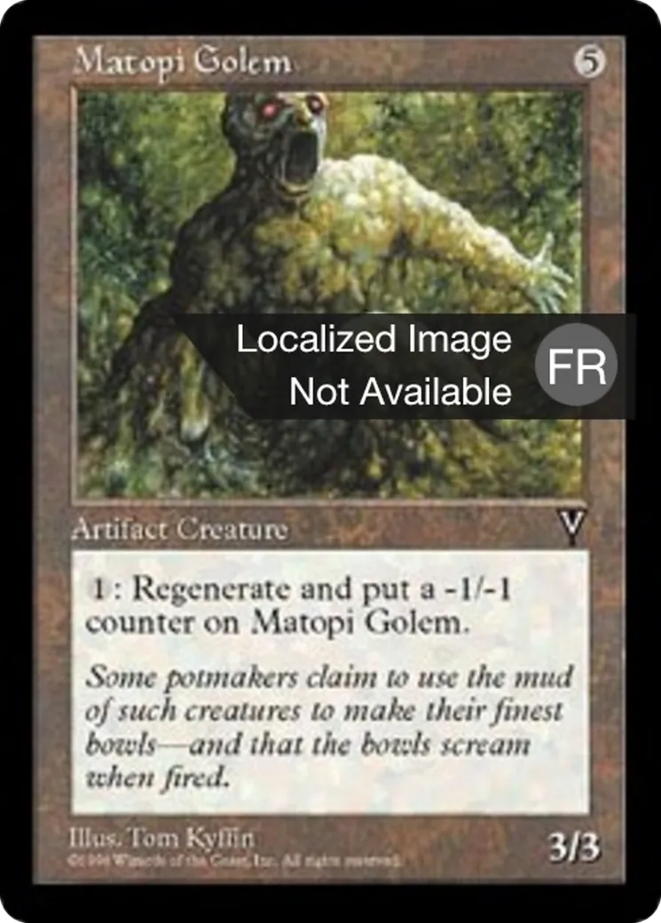 Golem de matopi — Visions — Magic: The Gathering