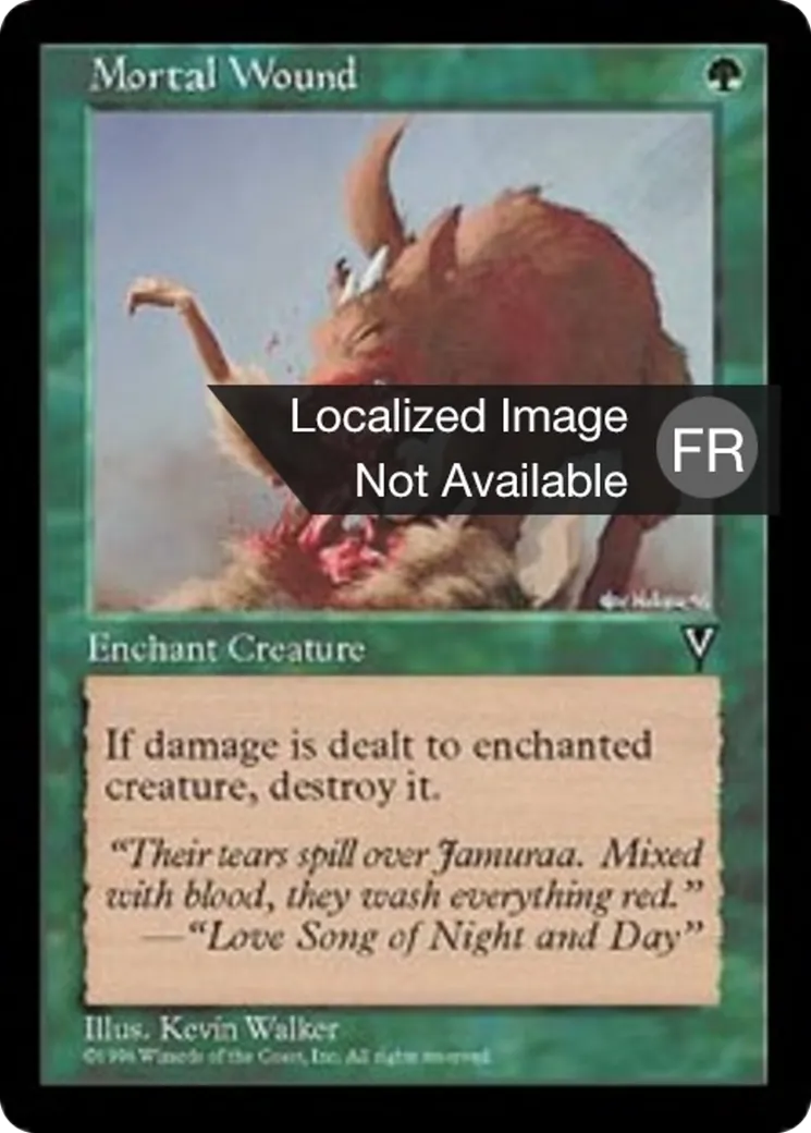 Plaie mortelle — Visions — Magic: The Gathering
