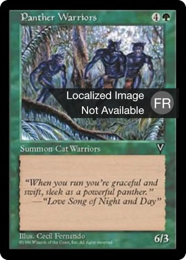 Guerrières panthères — Visions — Magic: The Gathering