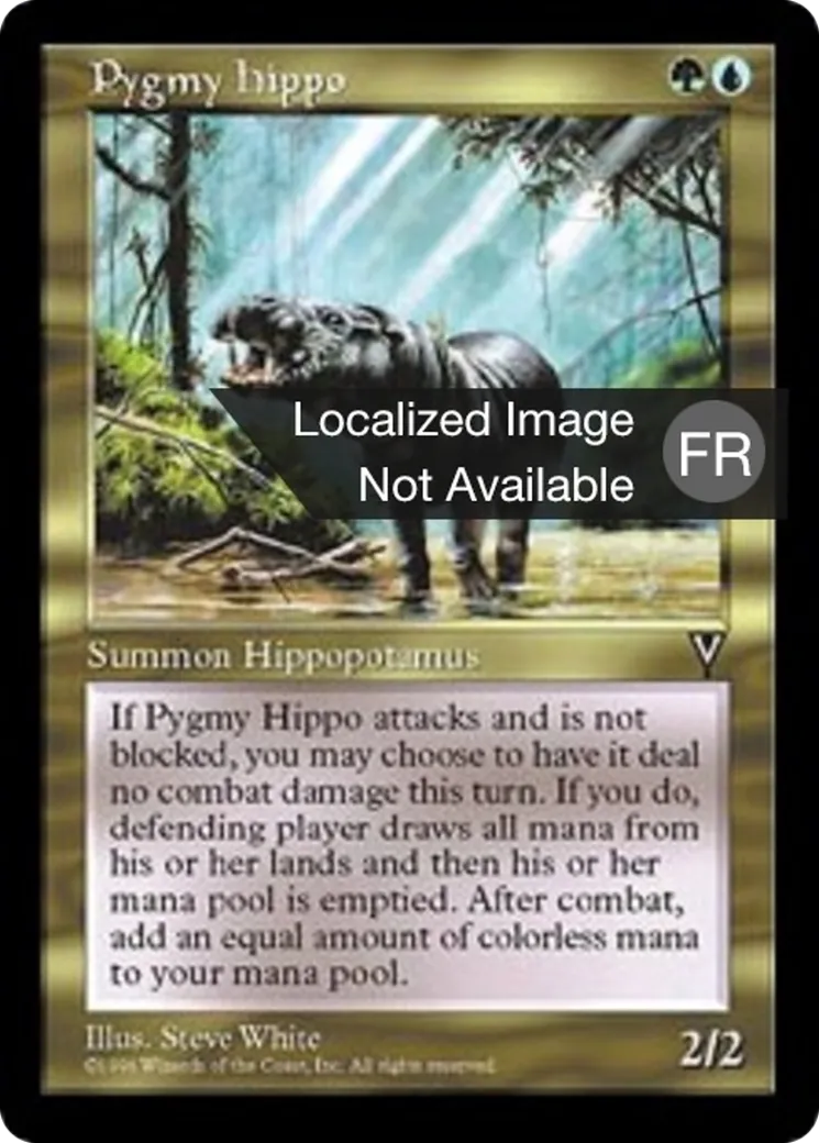 Hippopotame pygmée — Visions — Magic: The Gathering