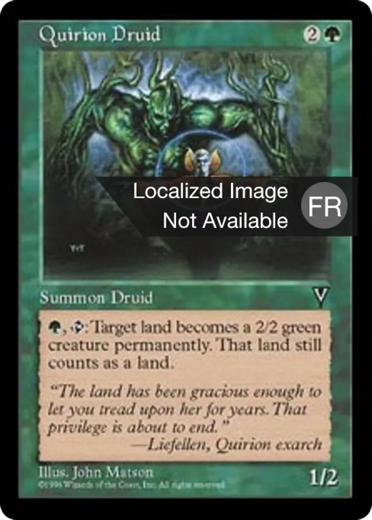 Druide quirionais — Visions — Magic: The Gathering