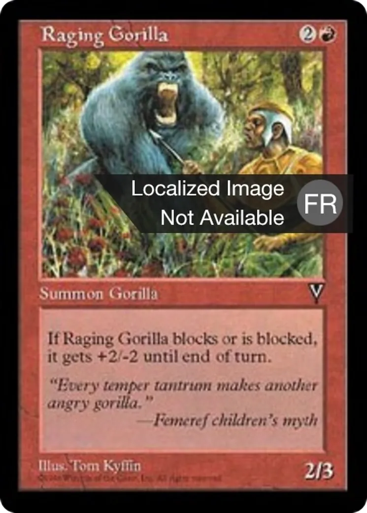 Gorille enragé — Visions — Magic: The Gathering