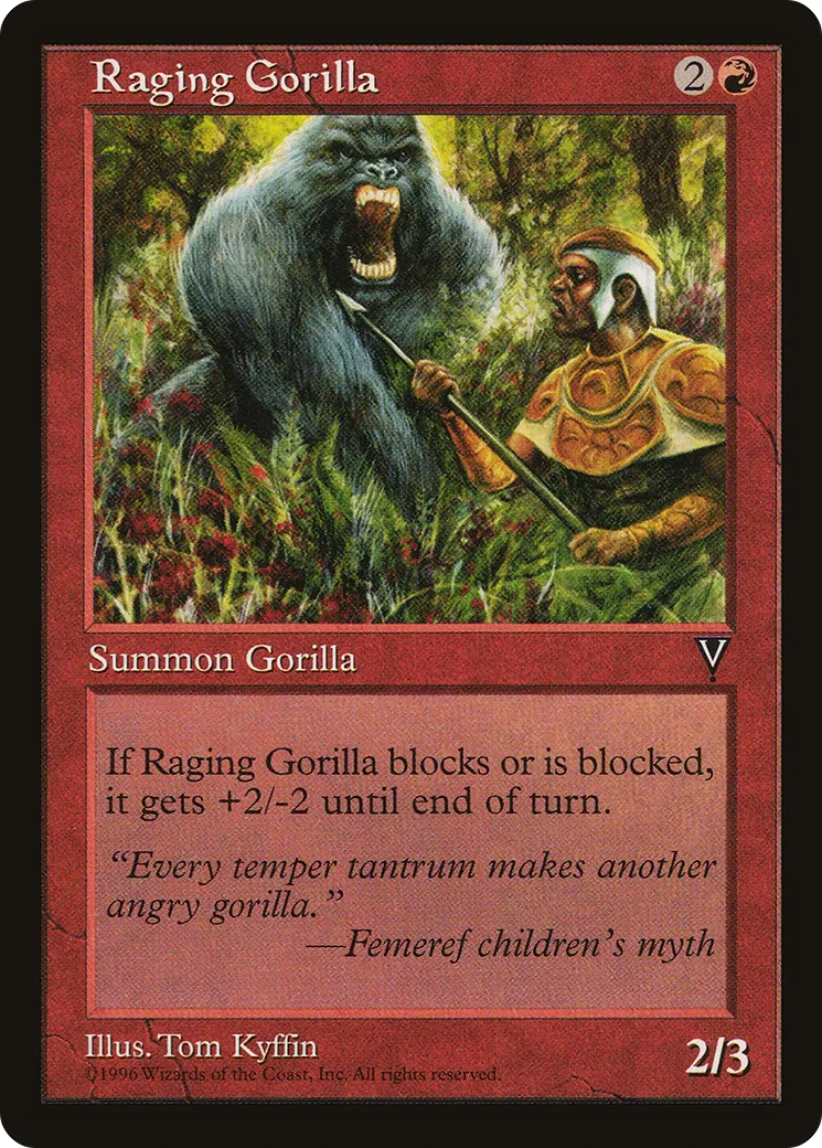 Raging Gorilla — Visions — Magic: The Gathering