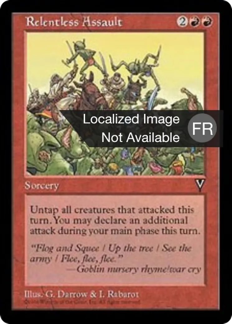 Assaut implacable — Visions — Magic: The Gathering