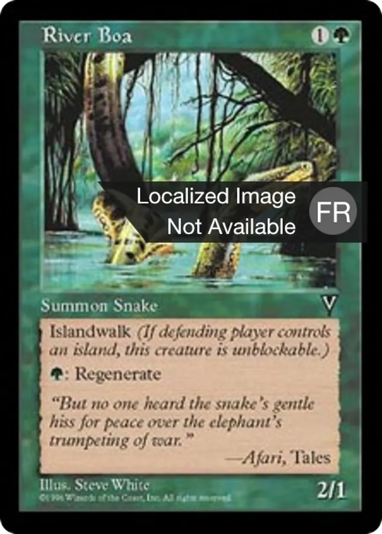Boa des rivières — Visions — Magic: The Gathering