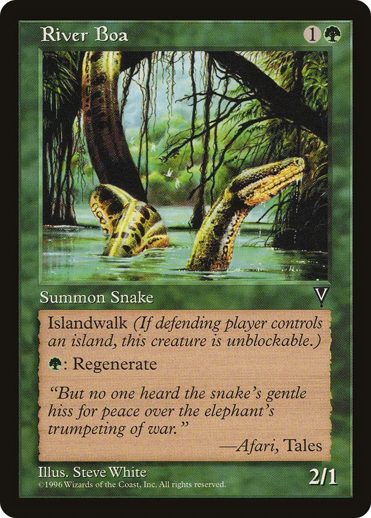 River Boa — Visions — Magic: The Gathering