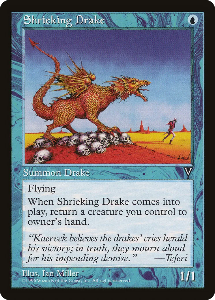 Shrieking Drake — Visions — Magic: The Gathering