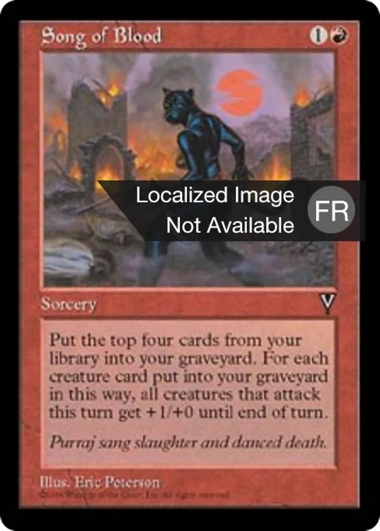 Chanson du Sang — Visions — Magic: The Gathering