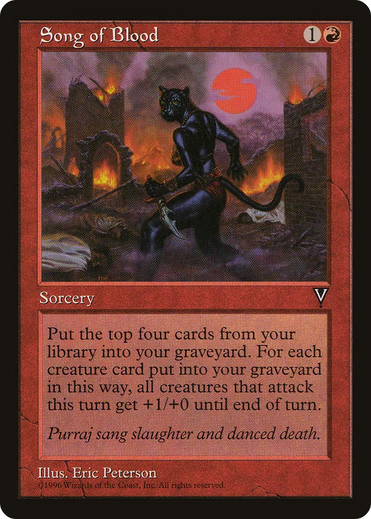Song of Blood — Visions — Magic: The Gathering