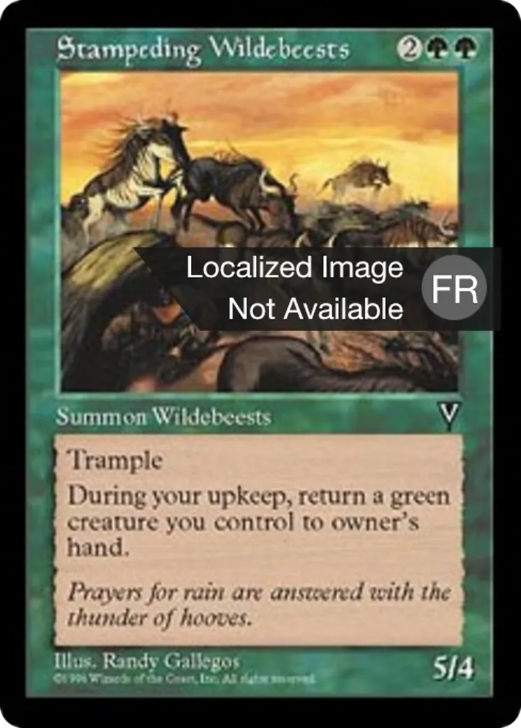 Ruée de gnous — Visions — Magic: The Gathering