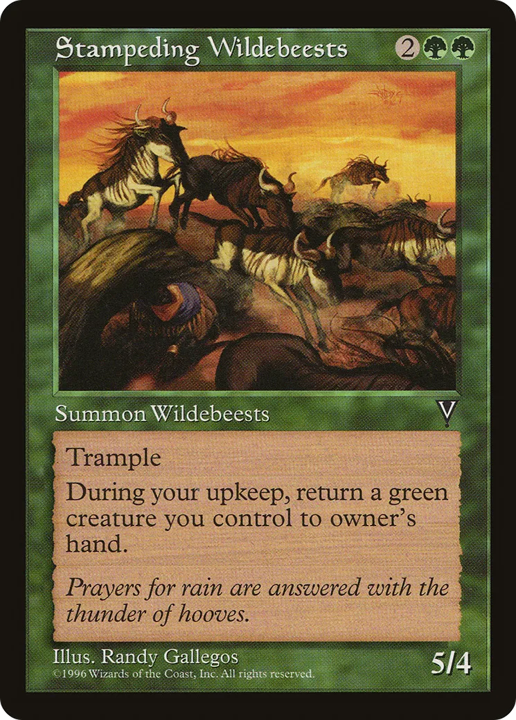 Stampeding Wildebeests — Visions — Magic: The Gathering