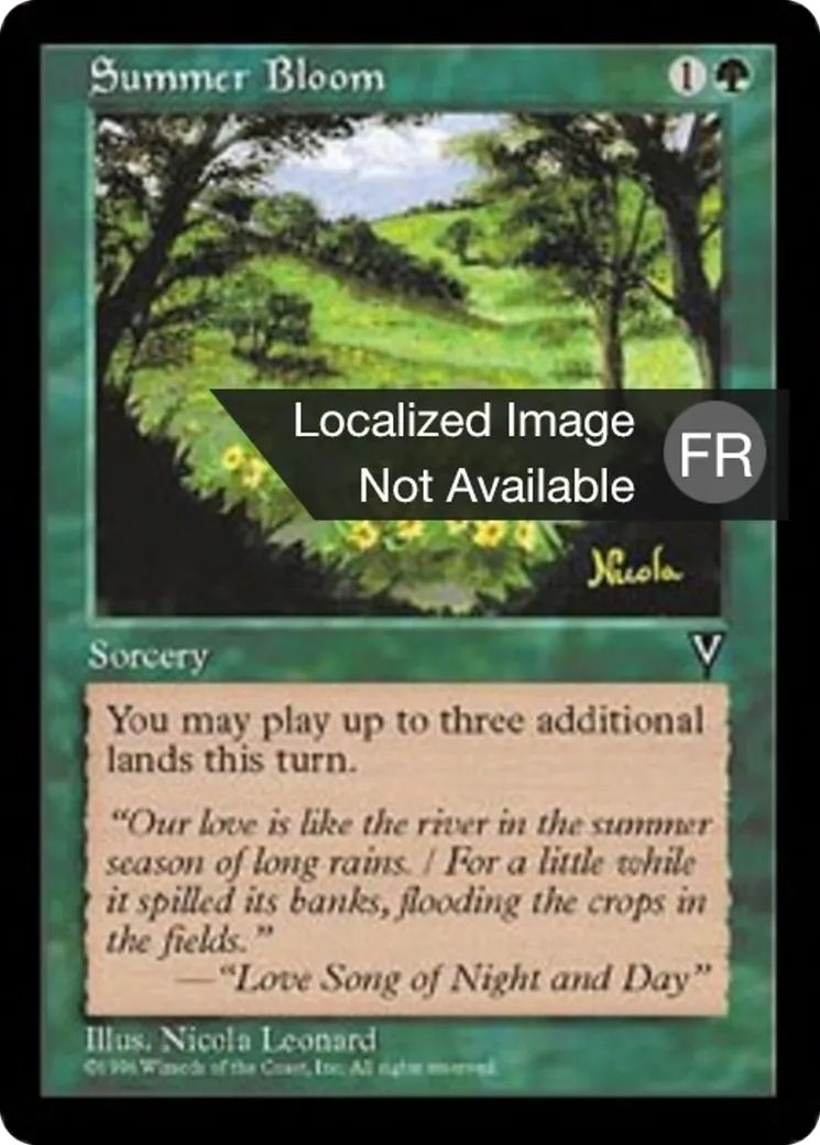 Floraison estivale — Visions — Magic: The Gathering