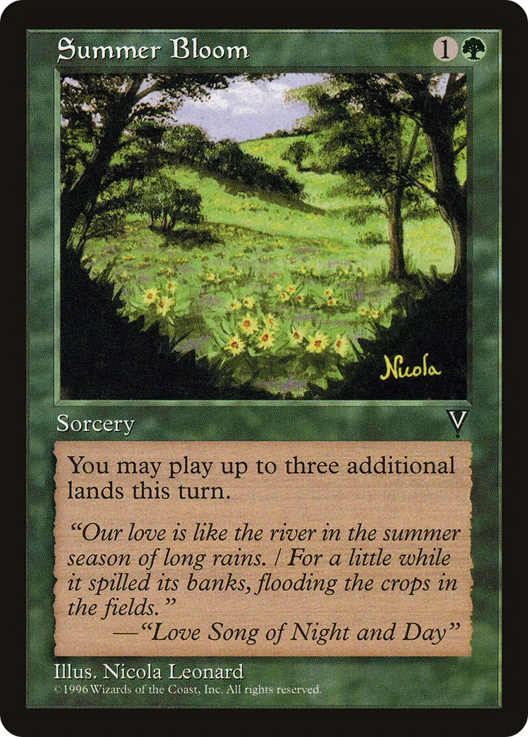 Summer Bloom — Visions — Magic: The Gathering