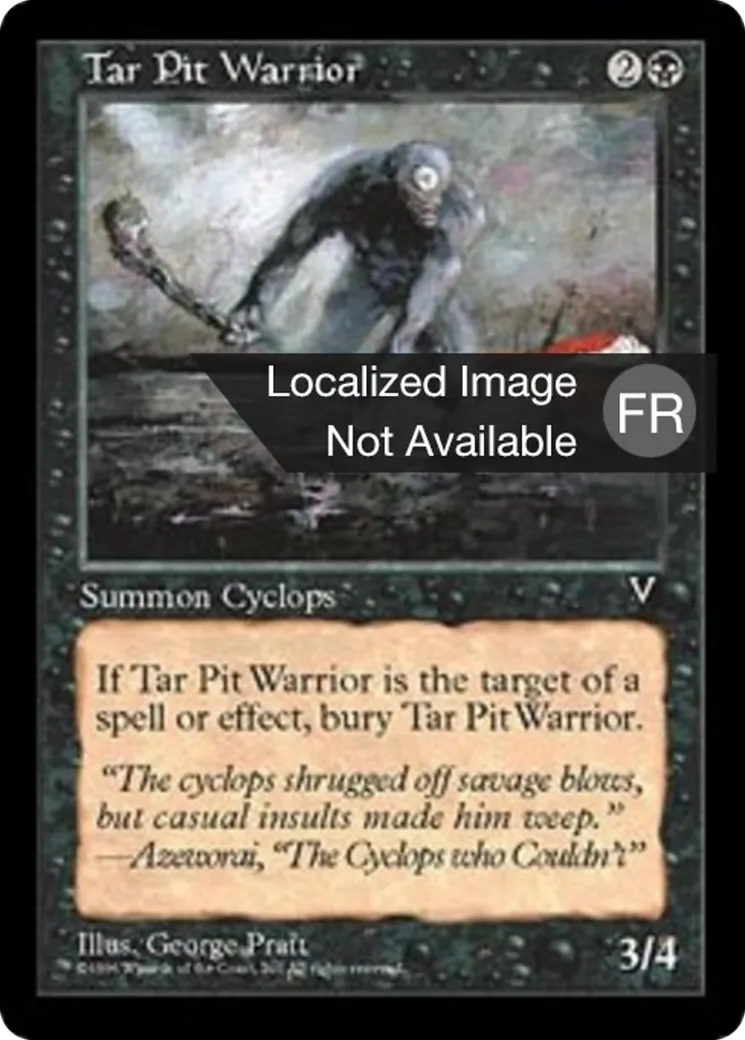 Guerrier du goudron — Visions — Magic: The Gathering