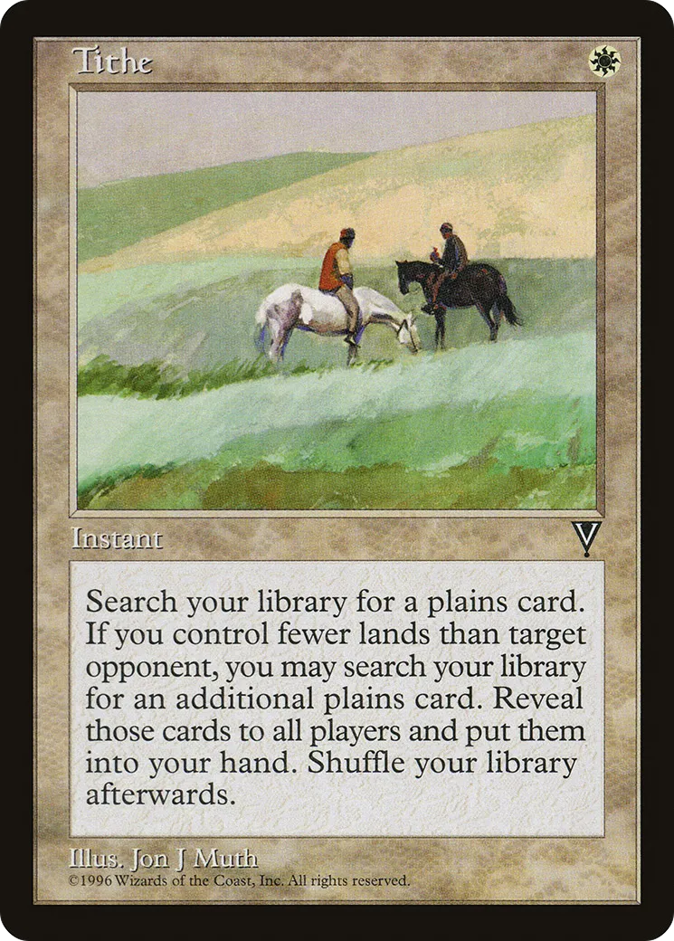 Tithe from Visions - Magic: The Gathering
