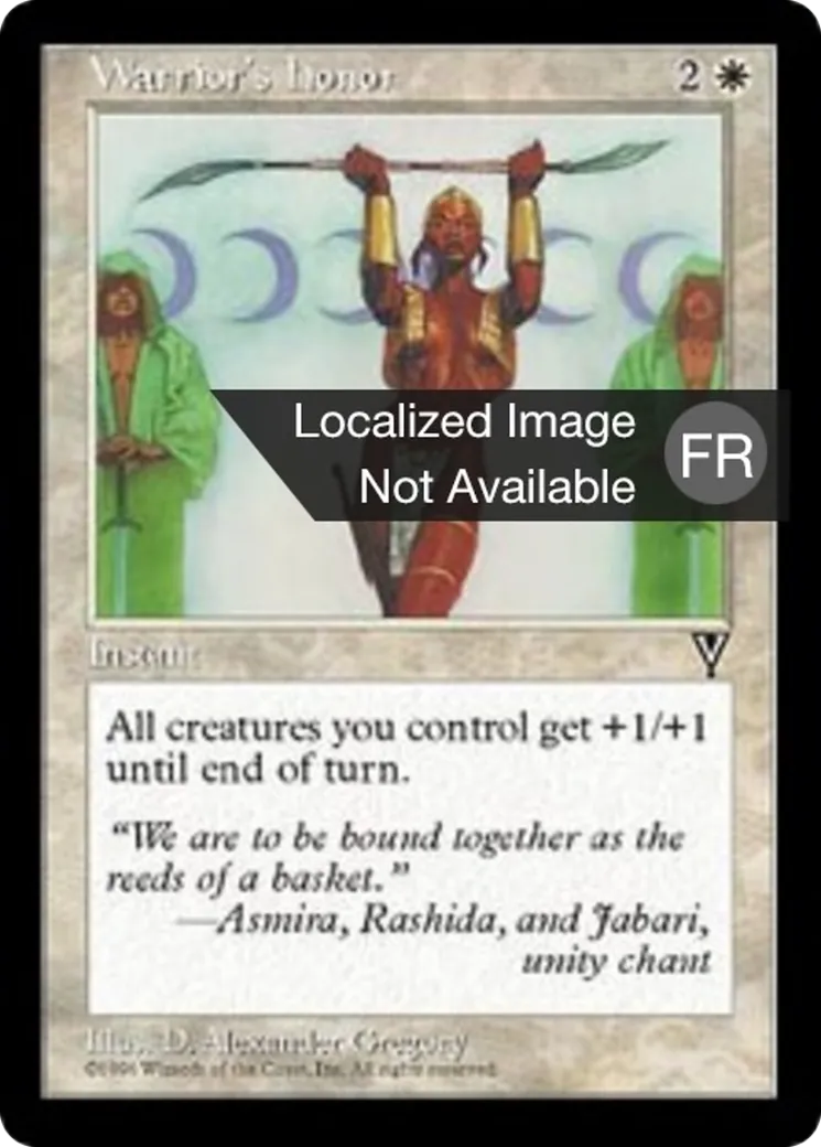 Honneur du guerrier from Visions - Magic: The Gathering