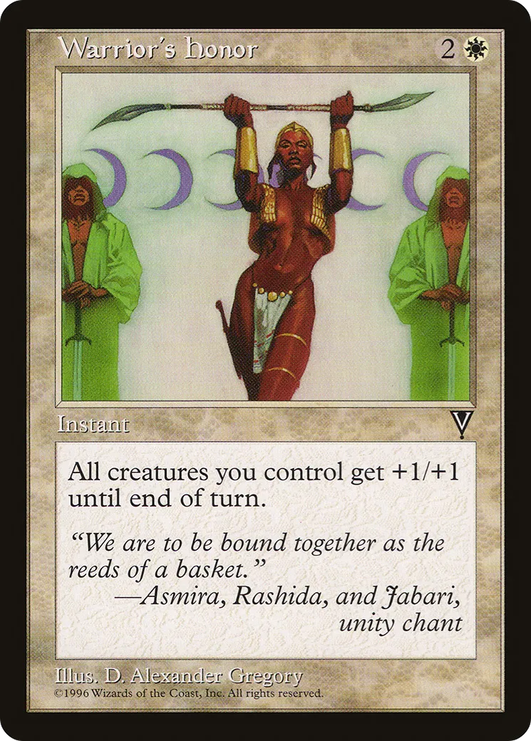 Warrior's Honor from Visions - Magic: The Gathering