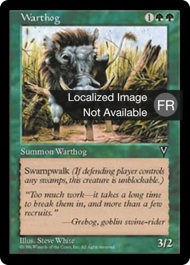 Phacochère — Visions — Magic: The Gathering
