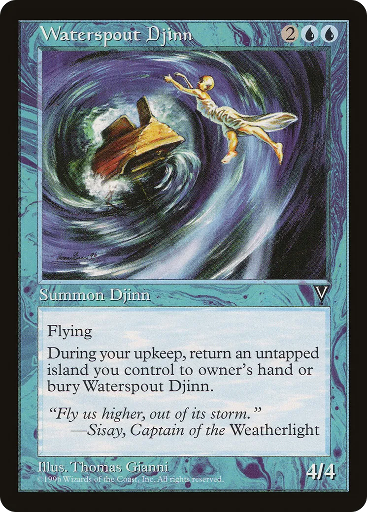 Waterspout Djinn — Visions — Magic: The Gathering