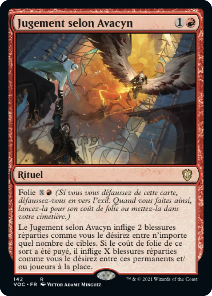 Jugement selon Avacyn — Crimson Vow Commander — Magic: The Gathering