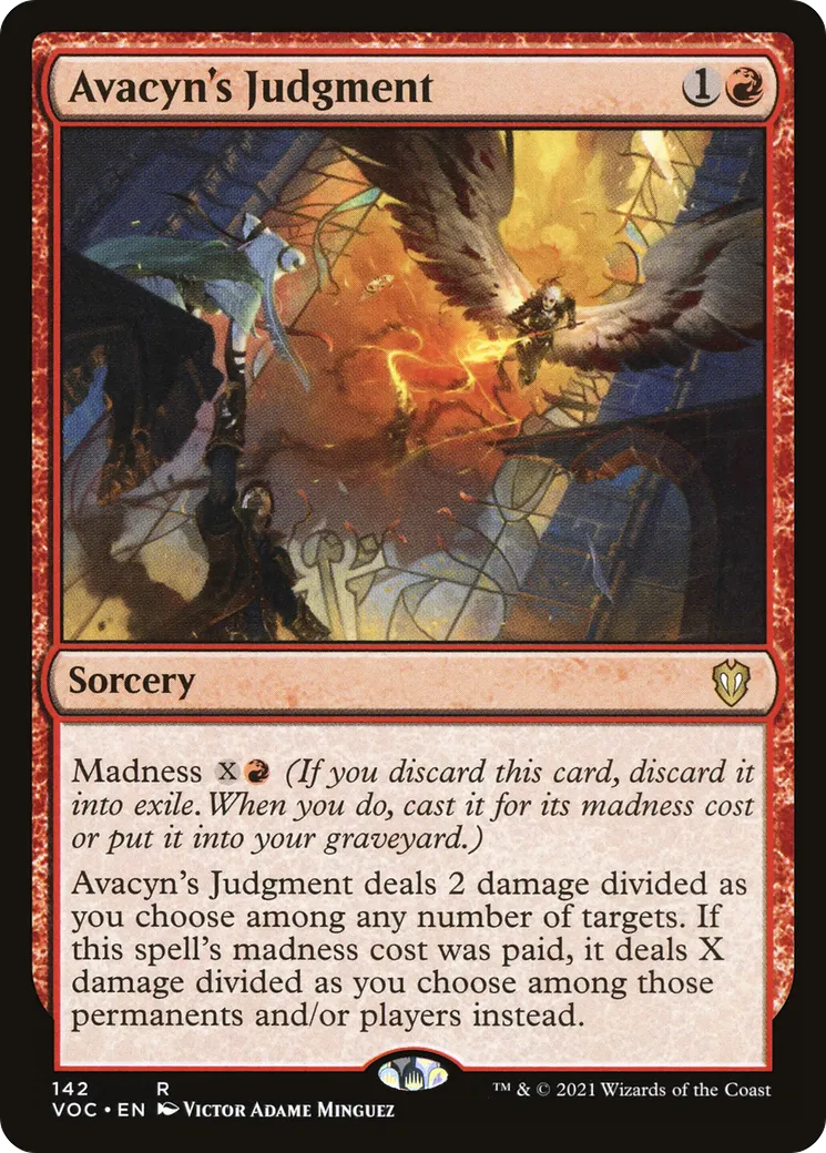Jugement selon Avacyn — Crimson Vow Commander — Magic: The Gathering