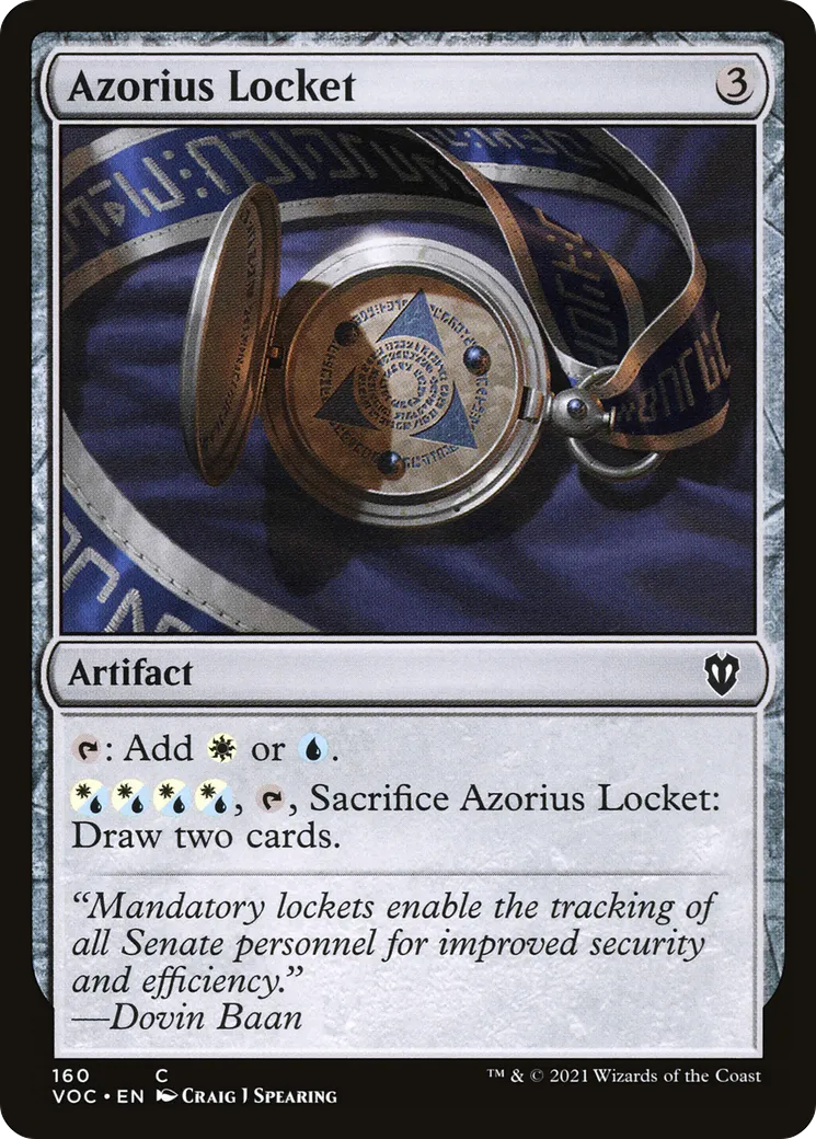 Azorius Locket — Crimson Vow Commander — Magic: The Gathering
