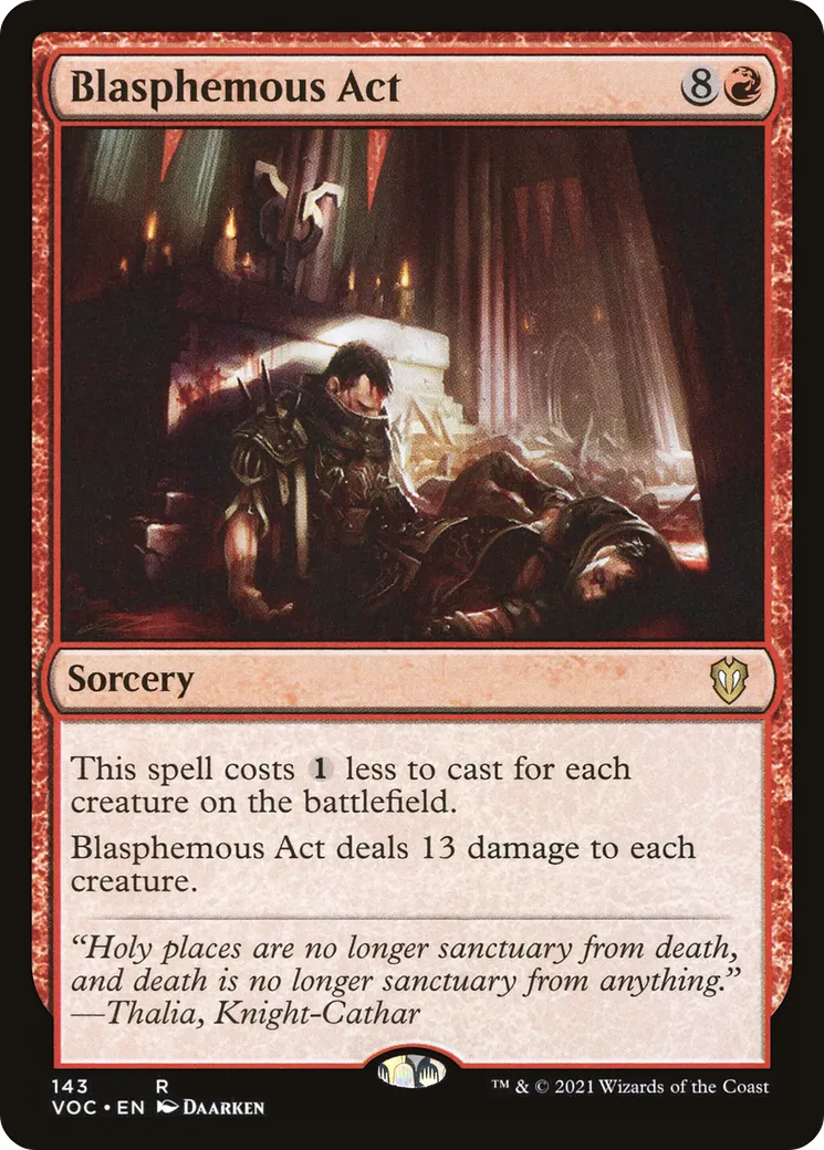 Blasphemous Act — Crimson Vow Commander — Magic: The Gathering