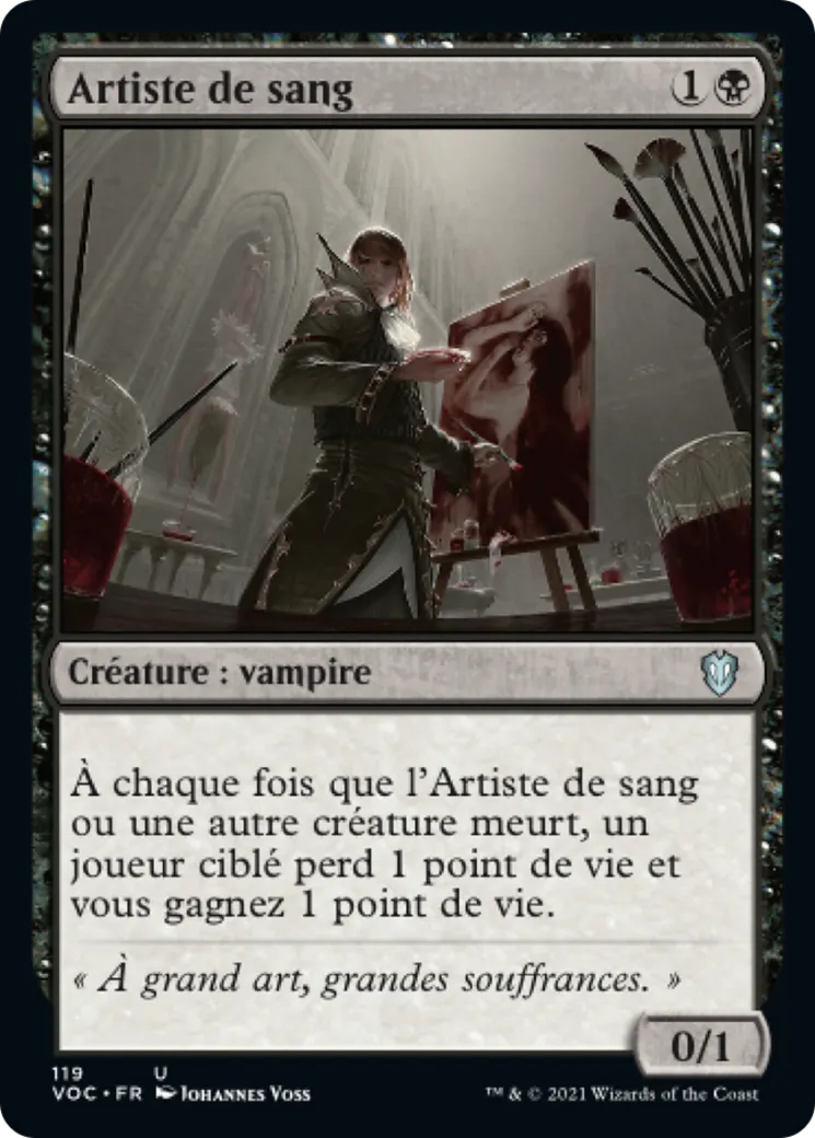 Artiste de sang — Crimson Vow Commander — Magic: The Gathering