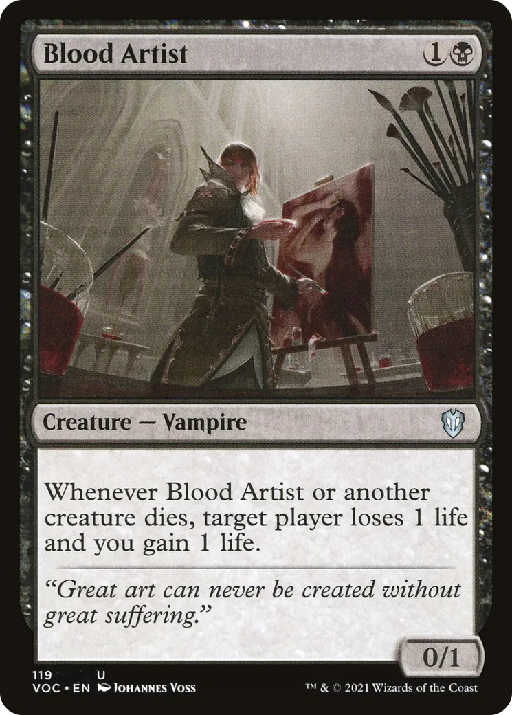 Blood Artist — Crimson Vow Commander — Magic: The Gathering
