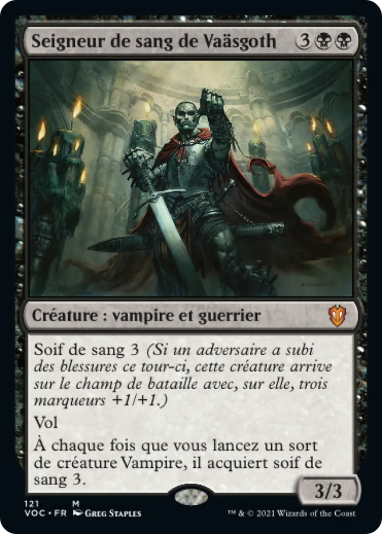 Seigneur de sang de Vaäsgoth — Crimson Vow Commander — Magic: The Gathering