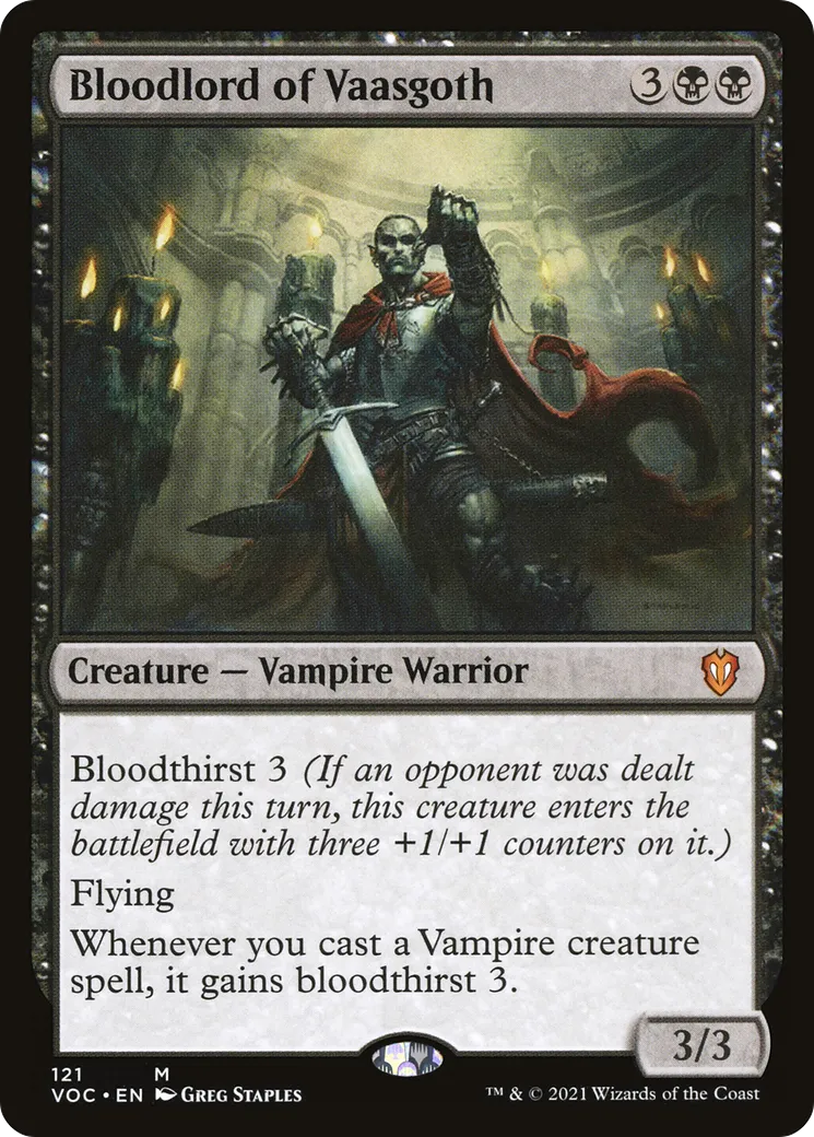 Bloodlord of Vaasgoth — Crimson Vow Commander — Magic: The Gathering