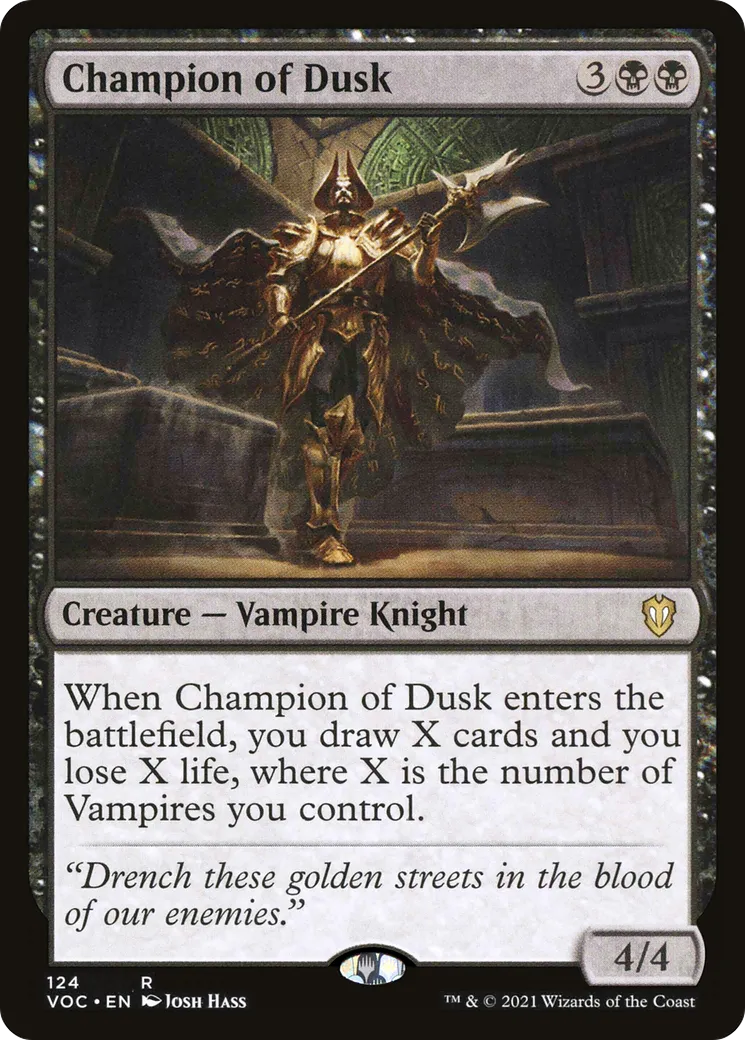 Champion du crépuscule — Crimson Vow Commander — Magic: The Gathering
