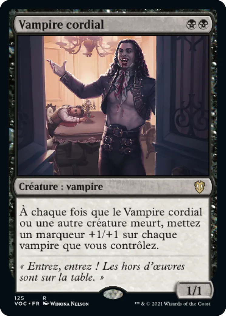 Vampire cordial — Crimson Vow Commander — Magic: The Gathering