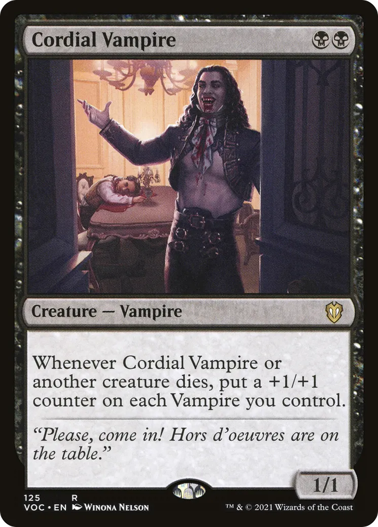 Cordial Vampire — Crimson Vow Commander — Magic: The Gathering