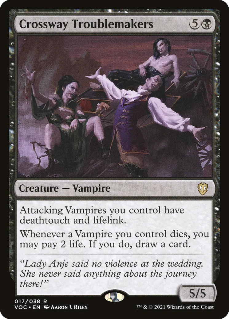 Crossway Troublemakers from Crimson Vow Commander - Magic: The Gathering