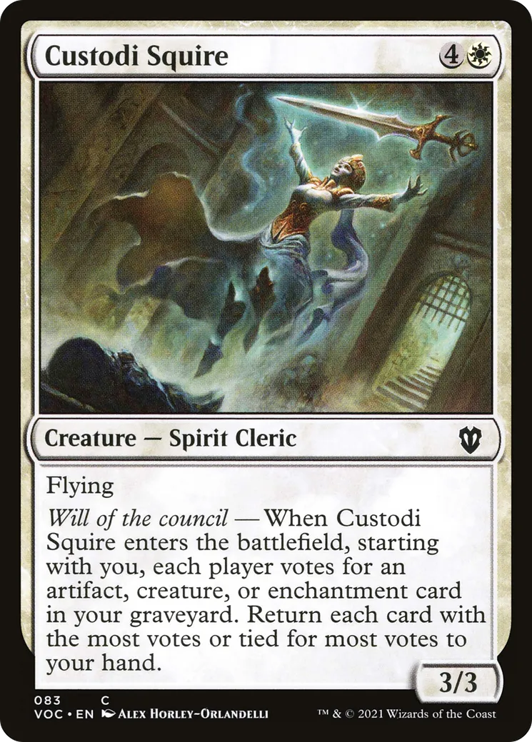 Custodi Squire — Crimson Vow Commander — Magic: The Gathering