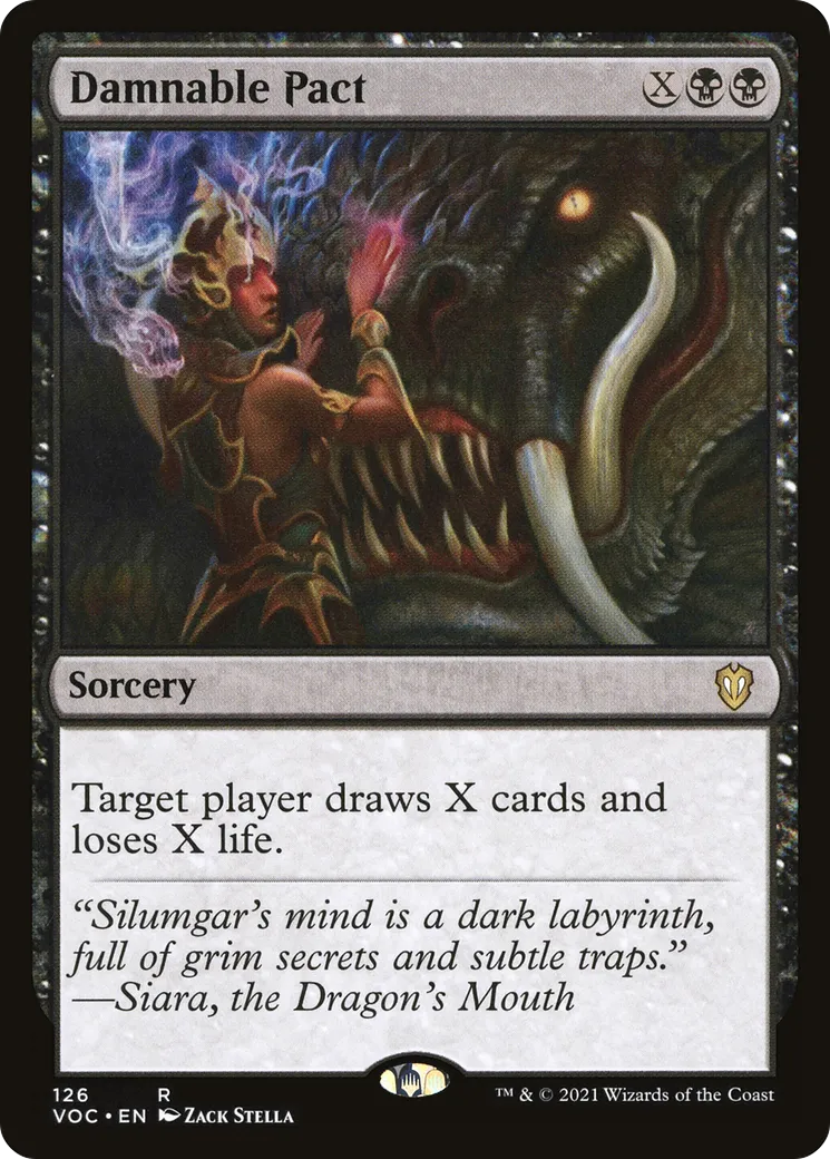 Damnable Pact — Crimson Vow Commander — Magic: The Gathering