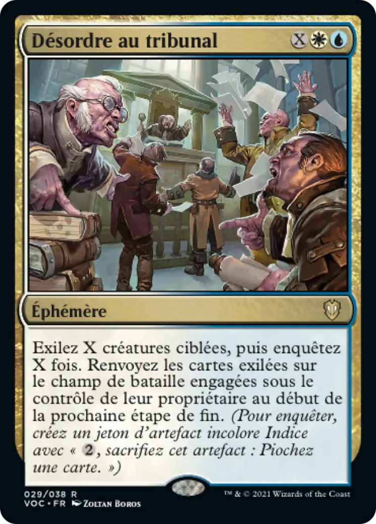 Désordre au tribunal from Crimson Vow Commander - Magic: The Gathering