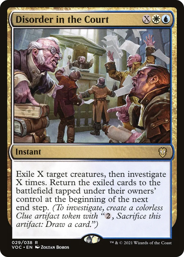 Désordre au tribunal — Crimson Vow Commander — Magic: The Gathering