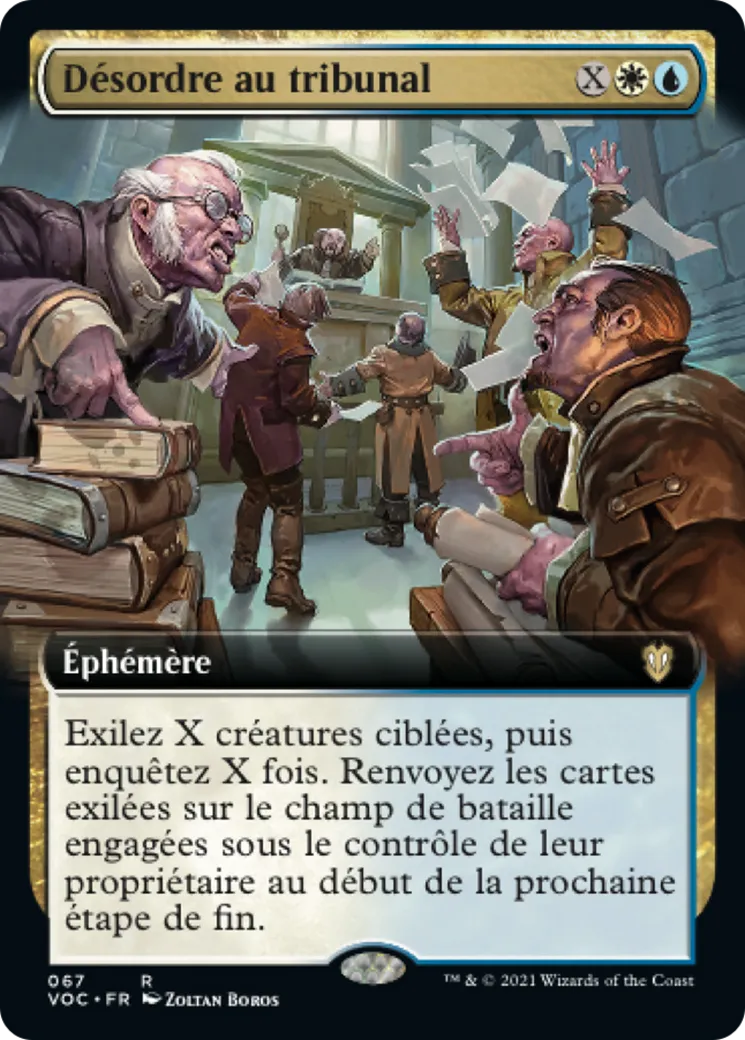 Désordre au tribunal — Crimson Vow Commander — Magic: The Gathering