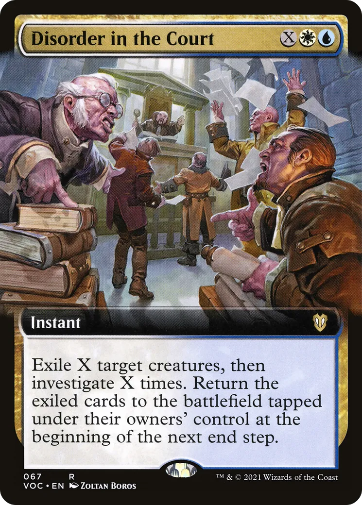 Disorder in the Court — Crimson Vow Commander — Magic: The Gathering