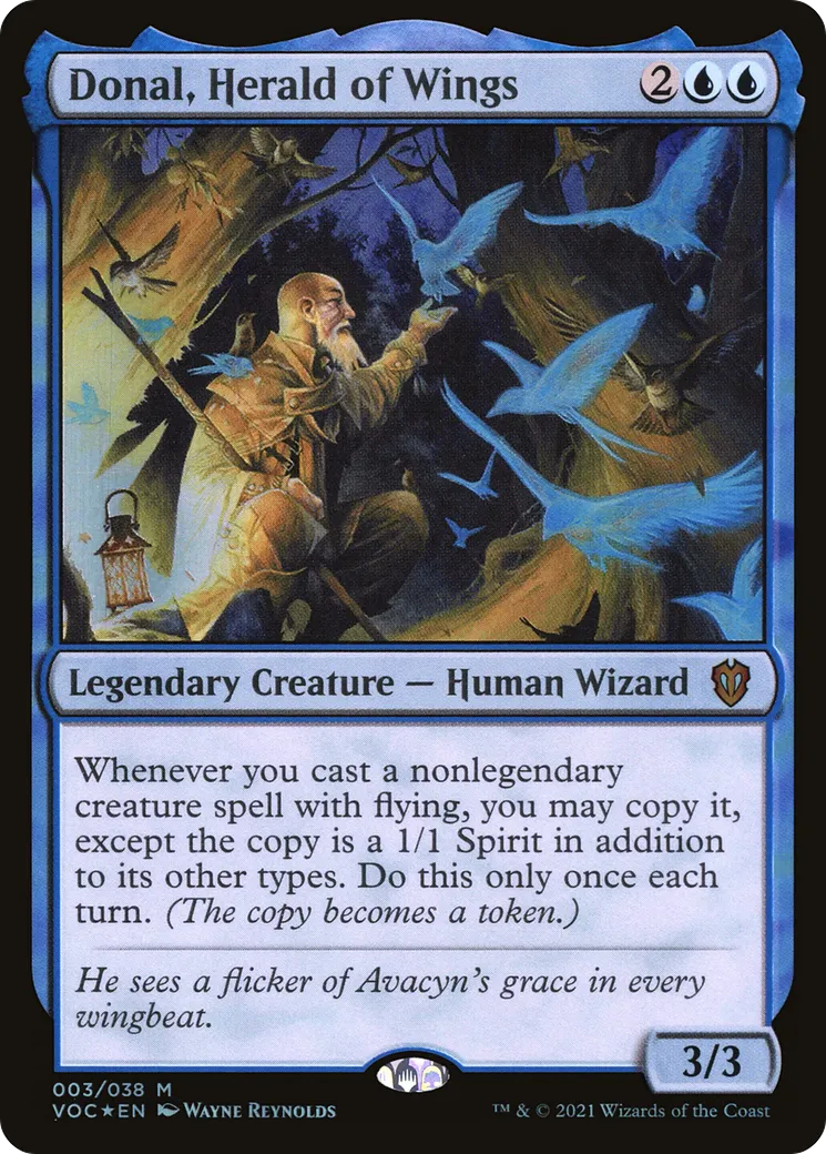 Donal, Herald of Wings — Crimson Vow Commander — Magic: The Gathering