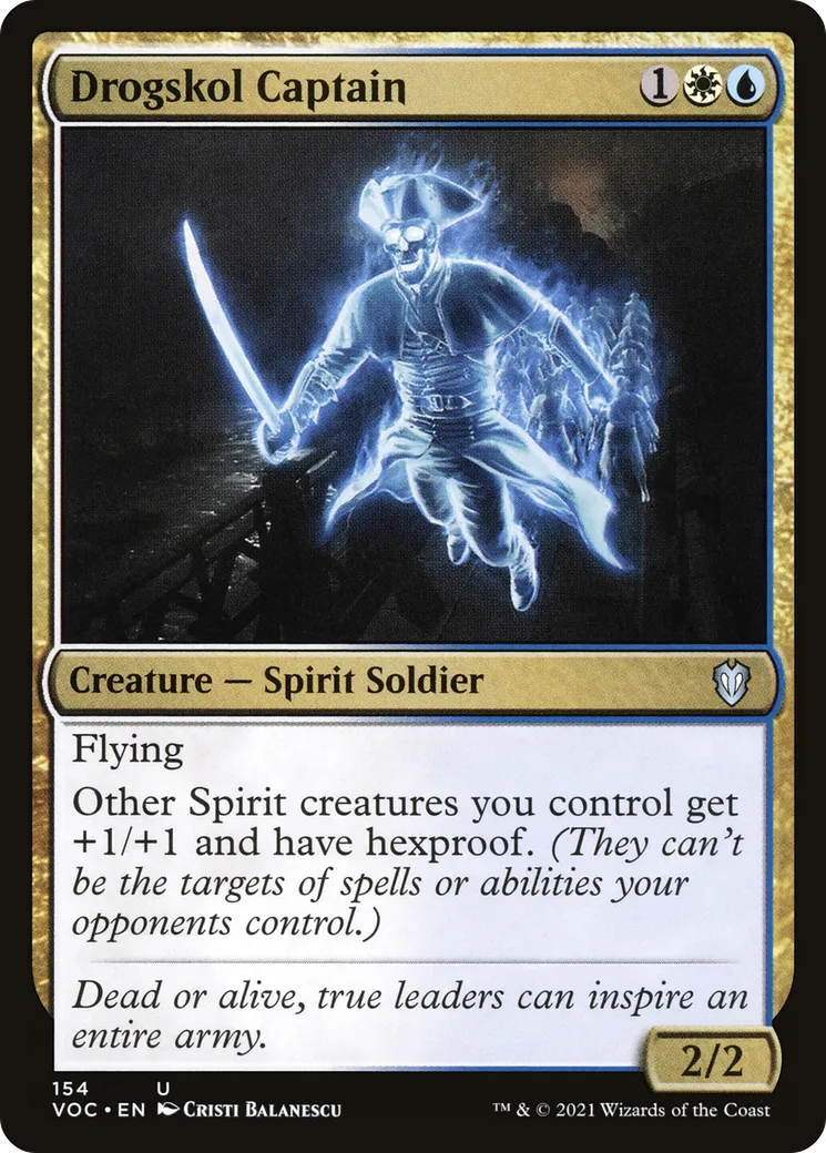 Drogskol Captain — Crimson Vow Commander — Magic: The Gathering