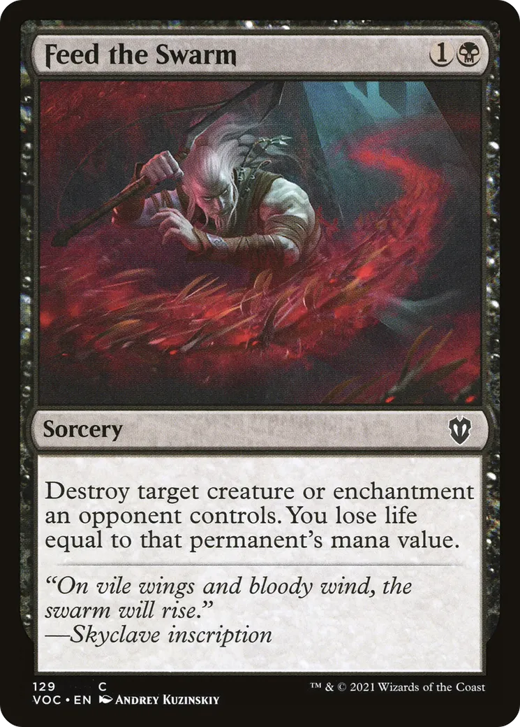 Feed the Swarm — Crimson Vow Commander — Magic: The Gathering