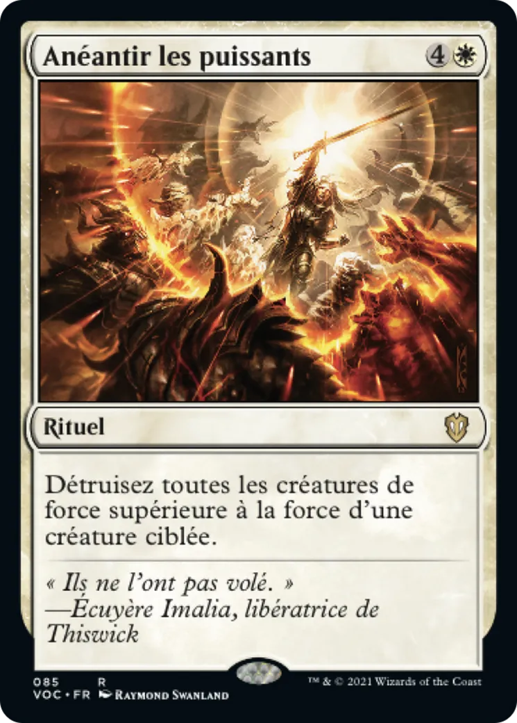 Anéantir les puissants — Crimson Vow Commander — Magic: The Gathering