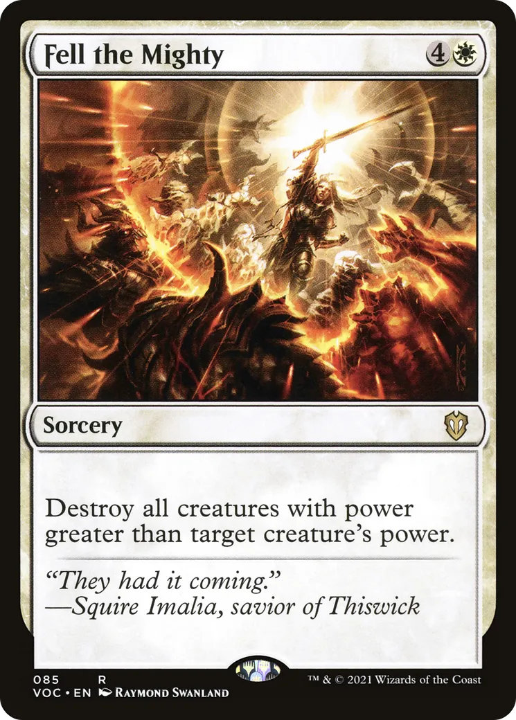 Fell the Mighty — Crimson Vow Commander — Magic: The Gathering