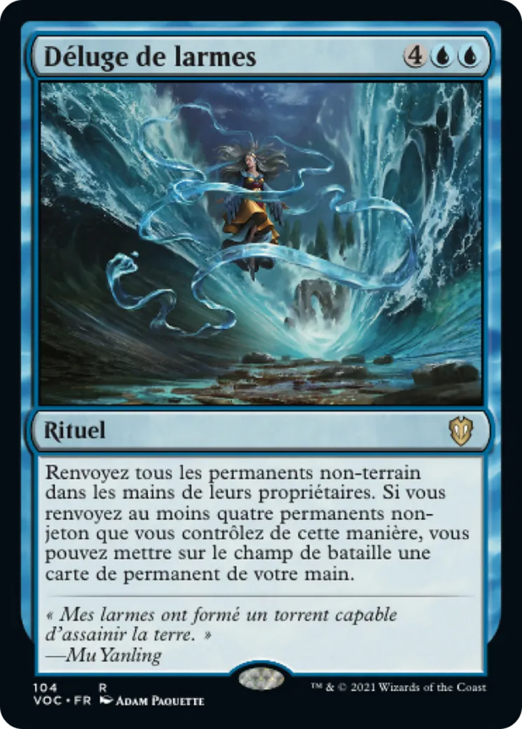 Déluge de larmes — Crimson Vow Commander — Magic: The Gathering