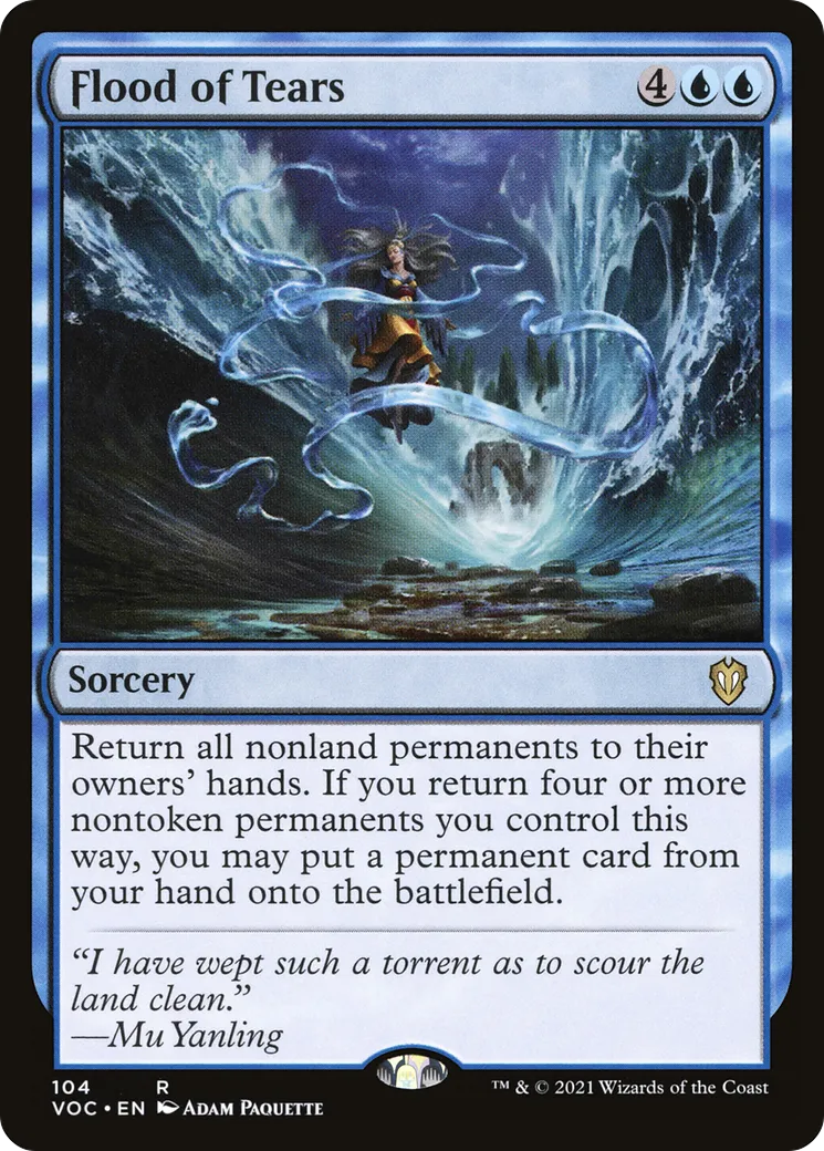 Flood of Tears — Crimson Vow Commander — Magic: The Gathering