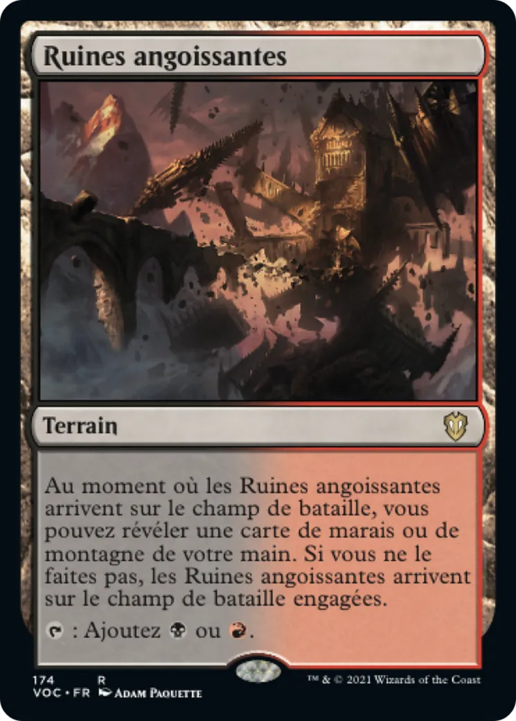 Ruines angoissantes — Crimson Vow Commander — Magic: The Gathering